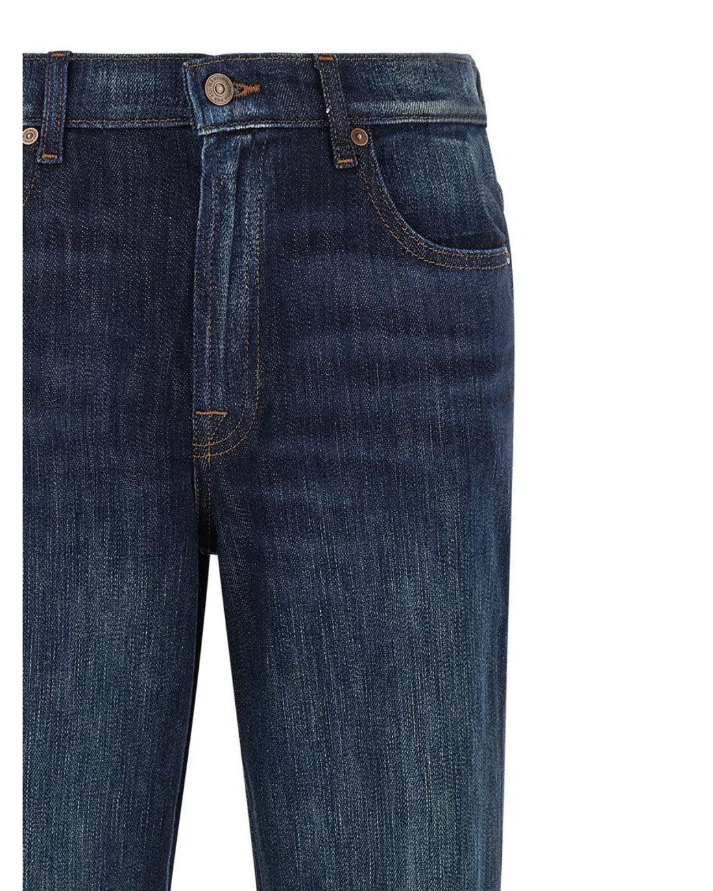 7 For All Mankind Blue 'Stovepipe' Jeans
