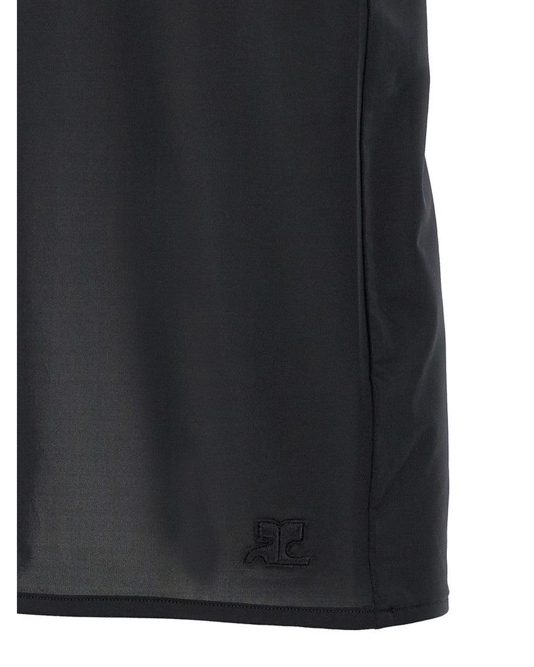 Courreges Black Second Skin Skirt