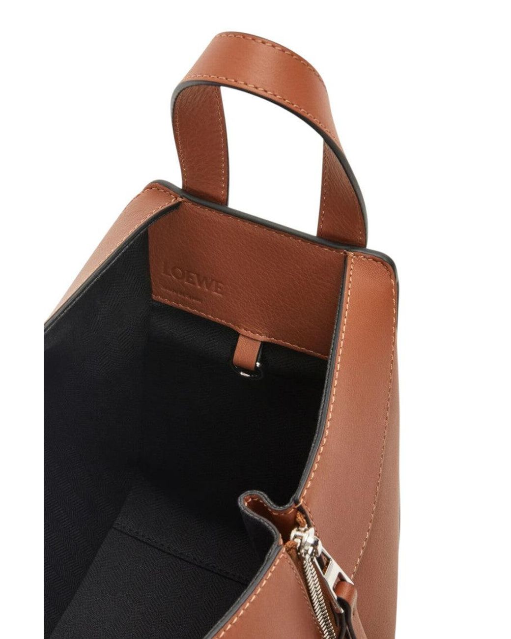Loewe Brown Compact Hammock Mini Satchel