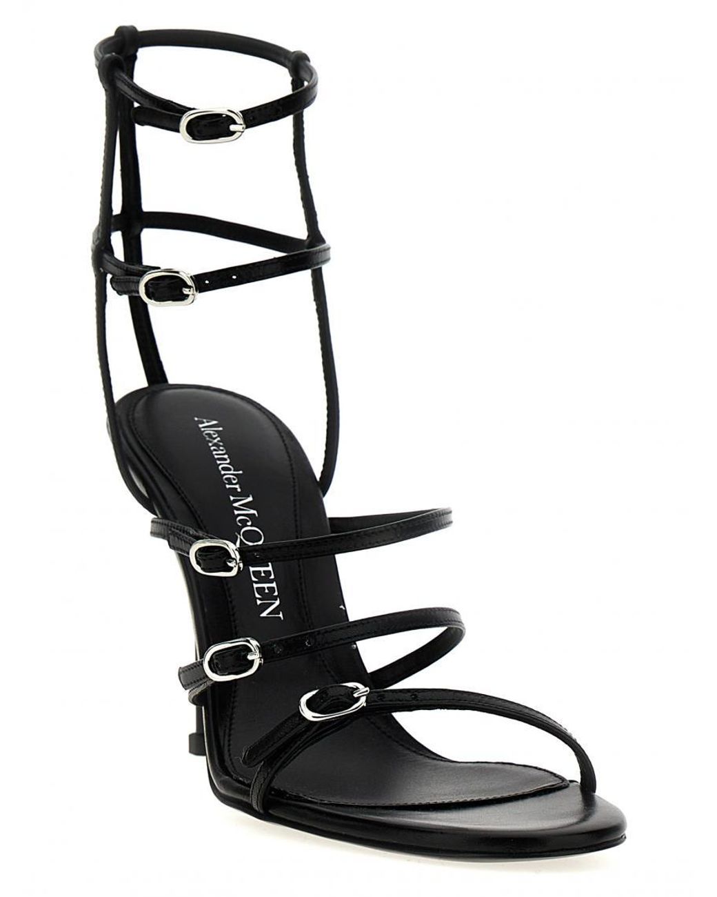 McQueen Black Sandals