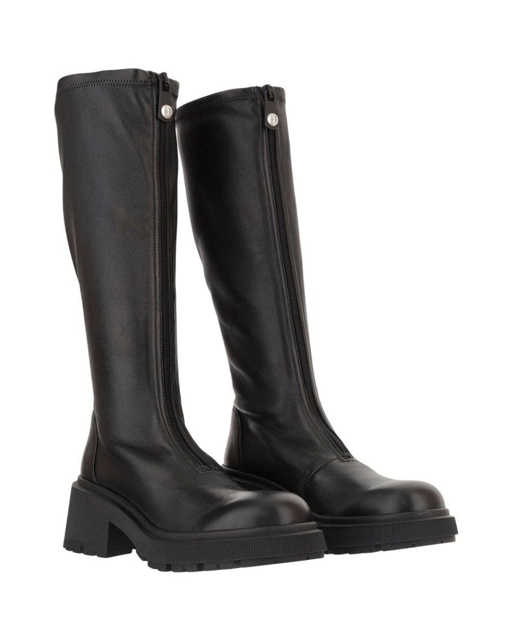 Jimmy Choo Black Zipper Boots