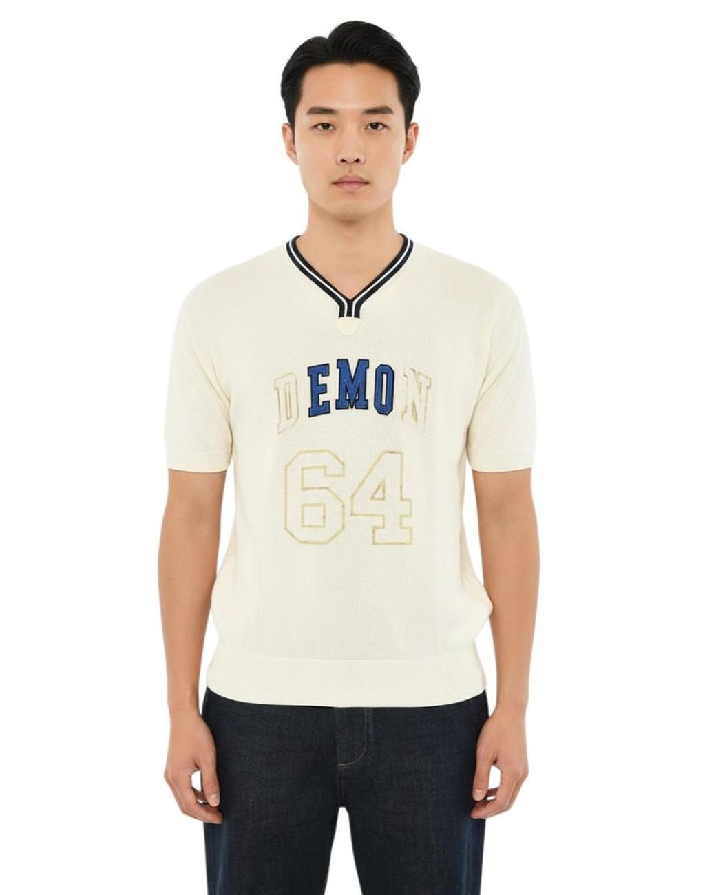 DSquared² White Short Sleeves Sweater for men