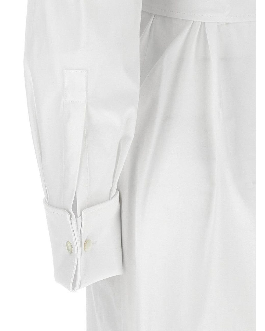 Max Mara White Balzac Long Dress