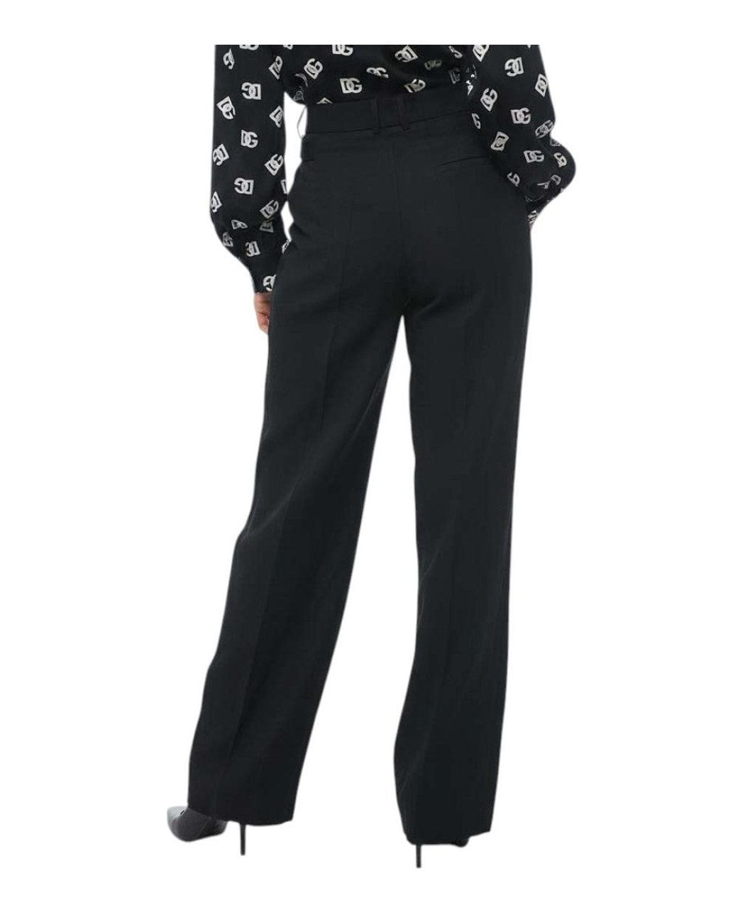 Fabiana Filippi Black Tailored Pleated Pants