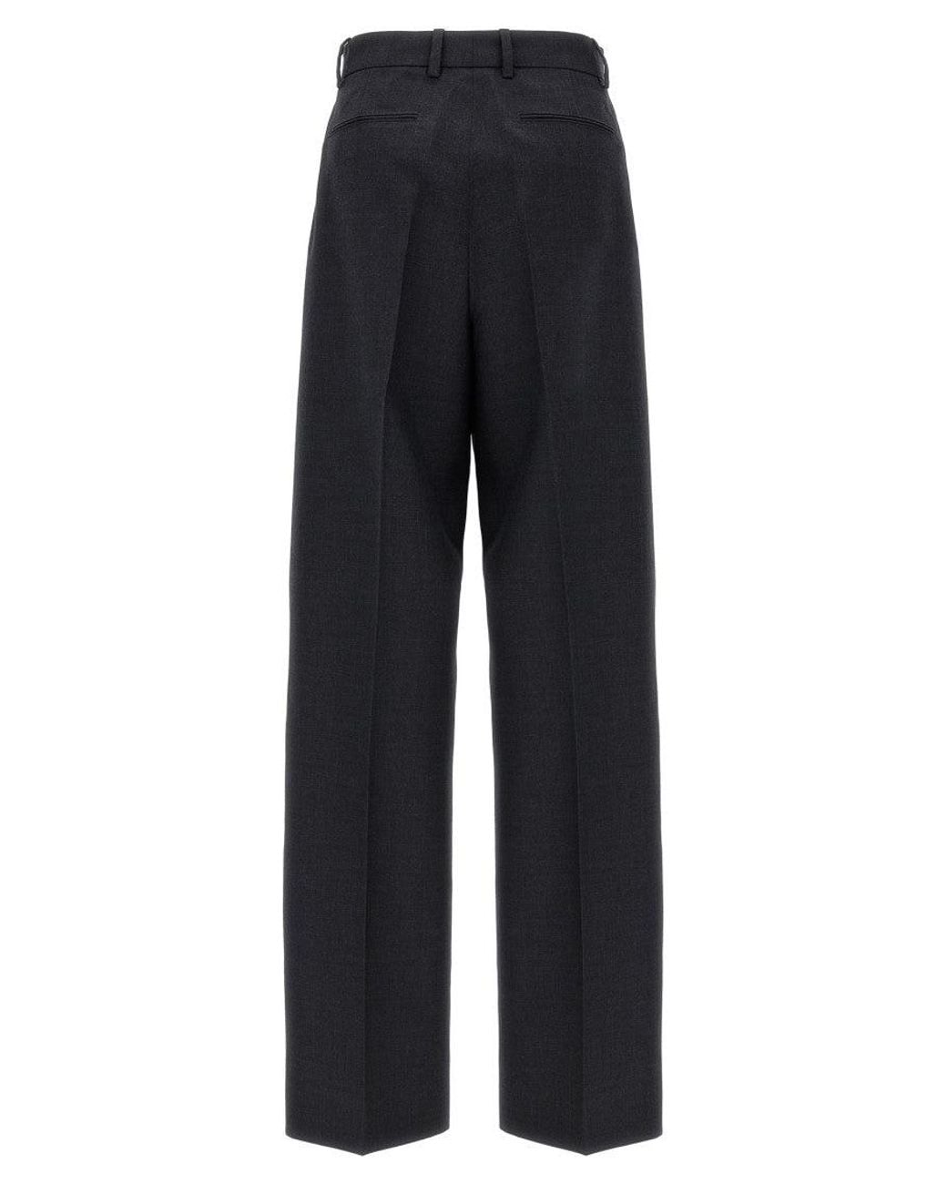 Gucci Blue Dark Wide Leg Trouser