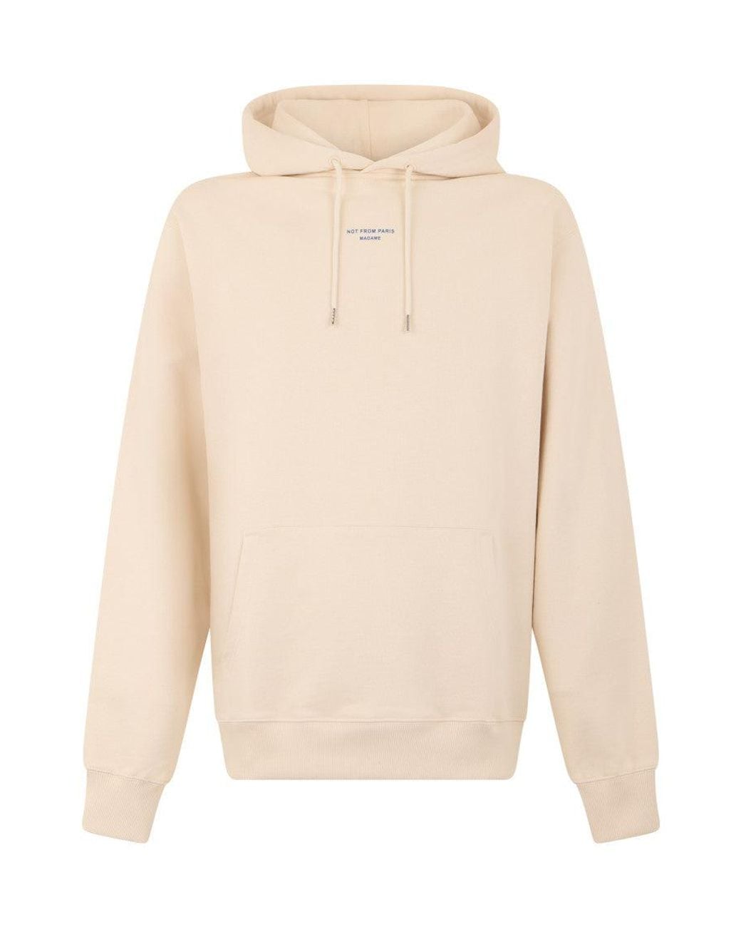 Drole de Monsieur White Off Regular Hoodie for men