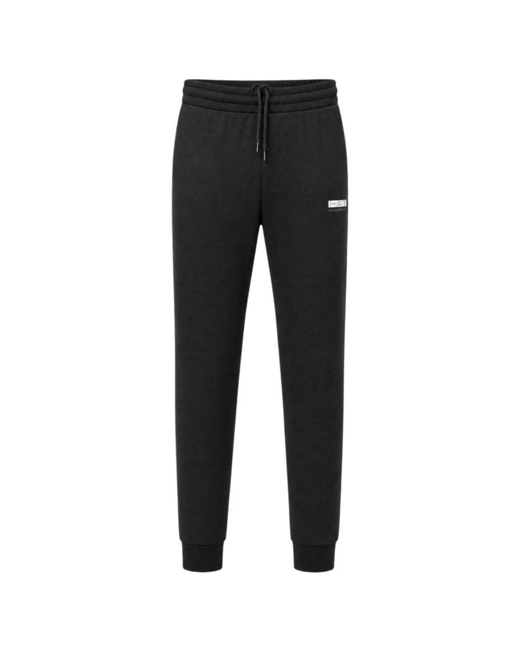 EA7 Black Regular Logo Tracksuit for men