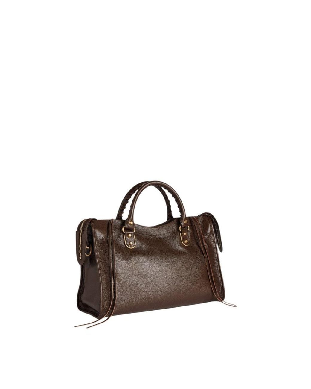 Balenciaga Brown Coffe Le City Uptown Medium Satchel