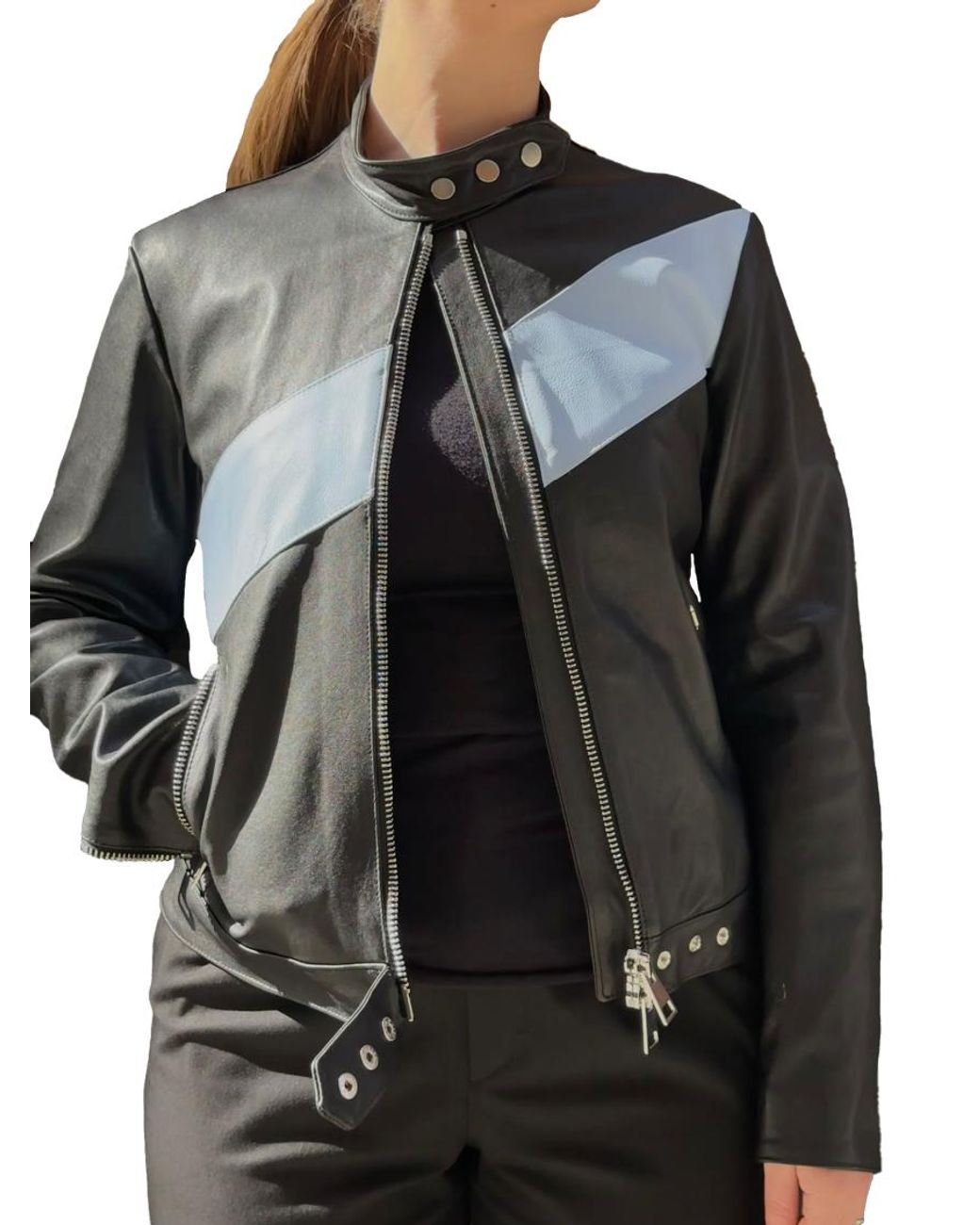 LA ROSE Black Leather Jacket