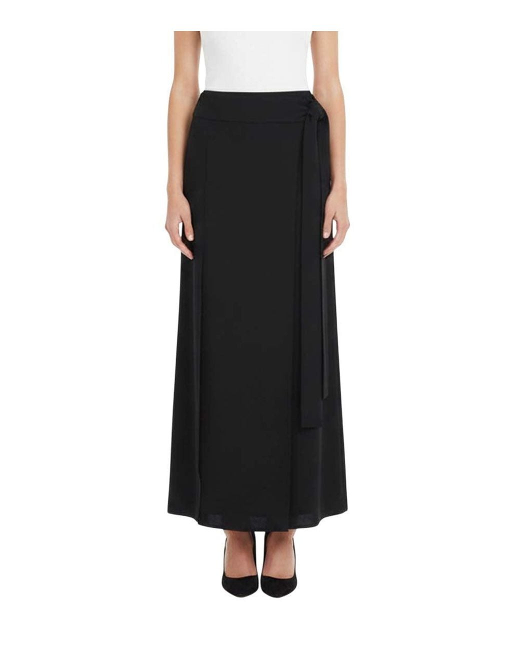 Studio Nicholson Black Pleated Midi Skirt