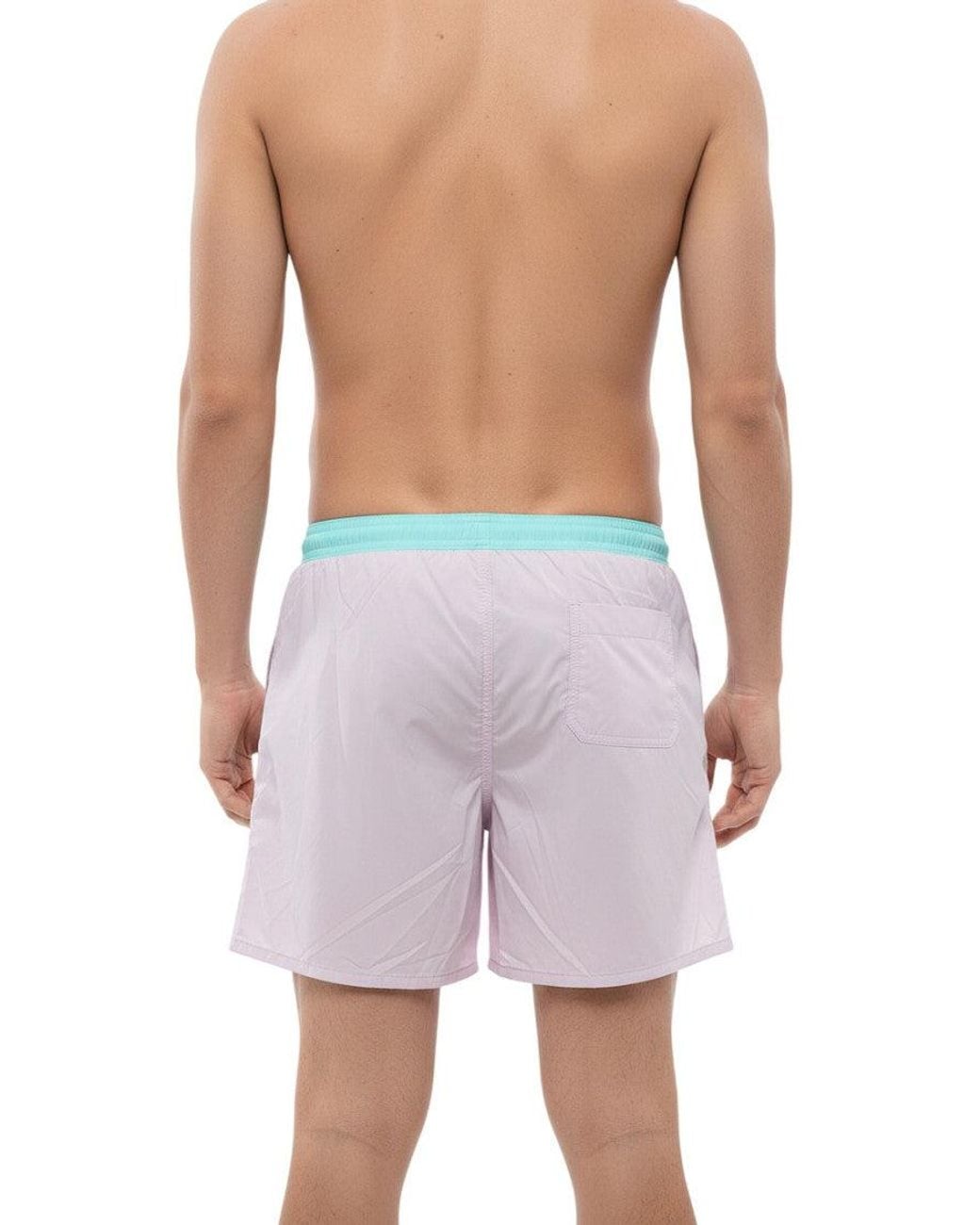 John Richmond Pink Drawstring Swim Shorts for men