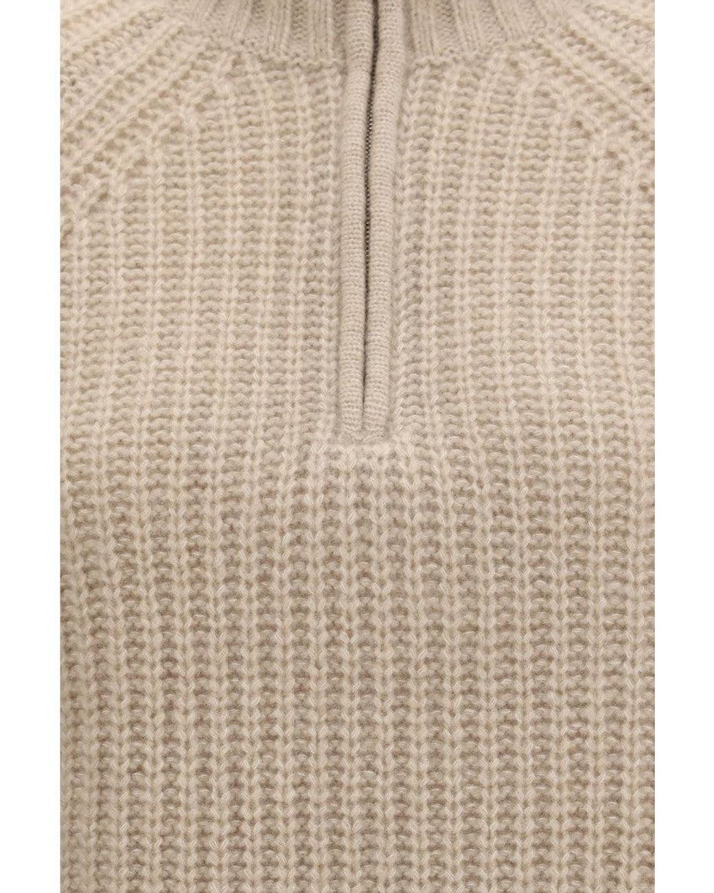Allude Natural Turtle Neck Sweater
