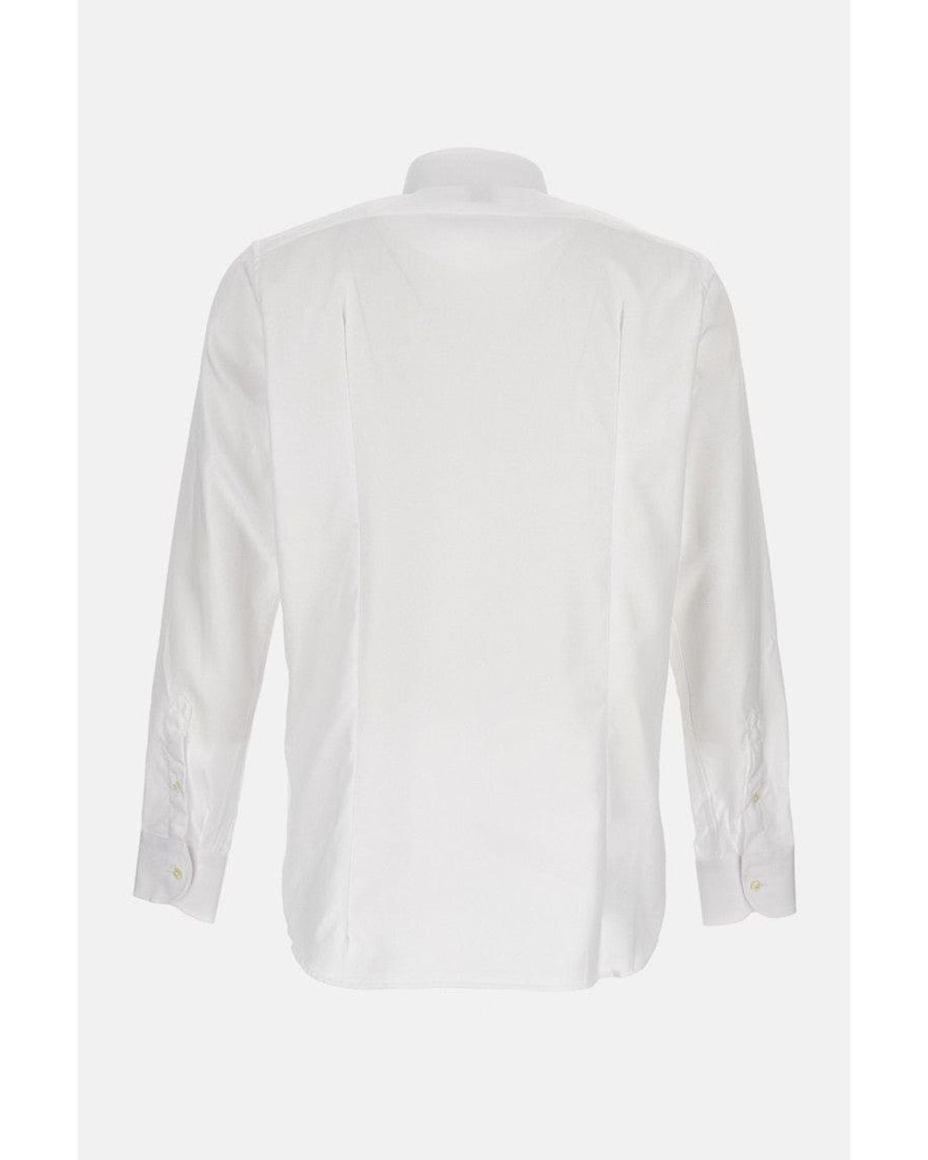 Bagutta White Classic Cotton Shirt for men