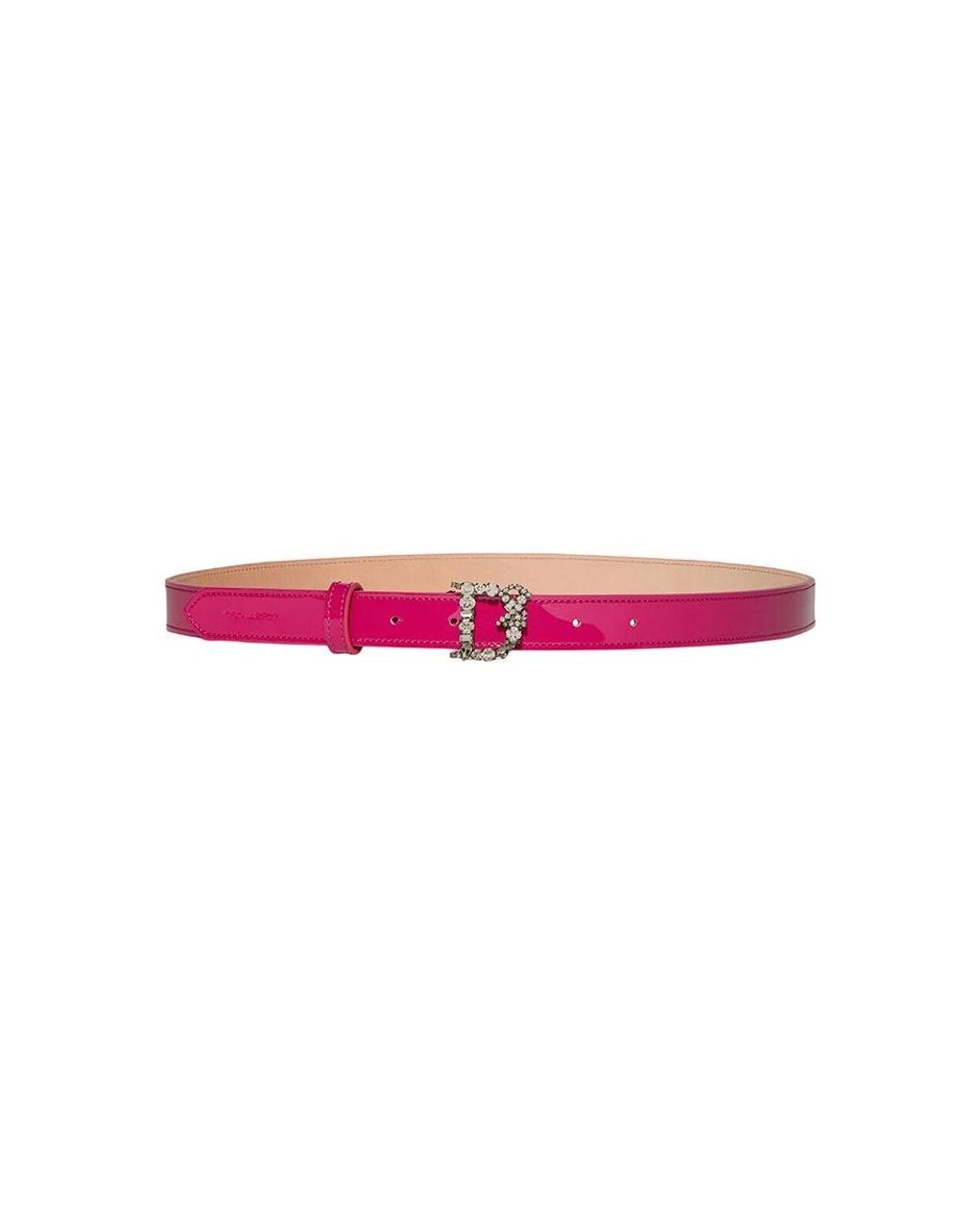 DSquared² Pink Monogram Solid Belt