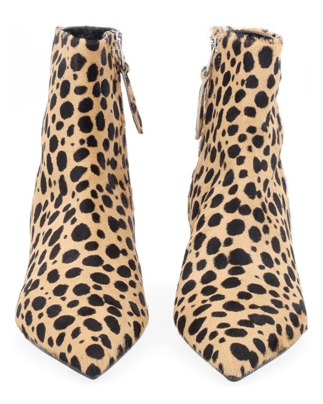 Aeyde Brown Print Pointed-Toe Boots