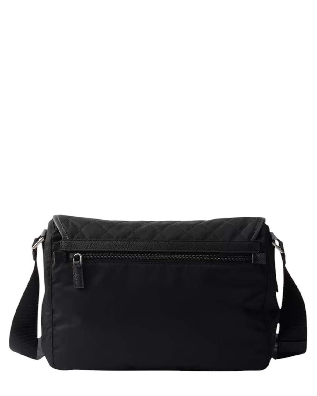 Prada Black Logo Medium Shoulder Bag
