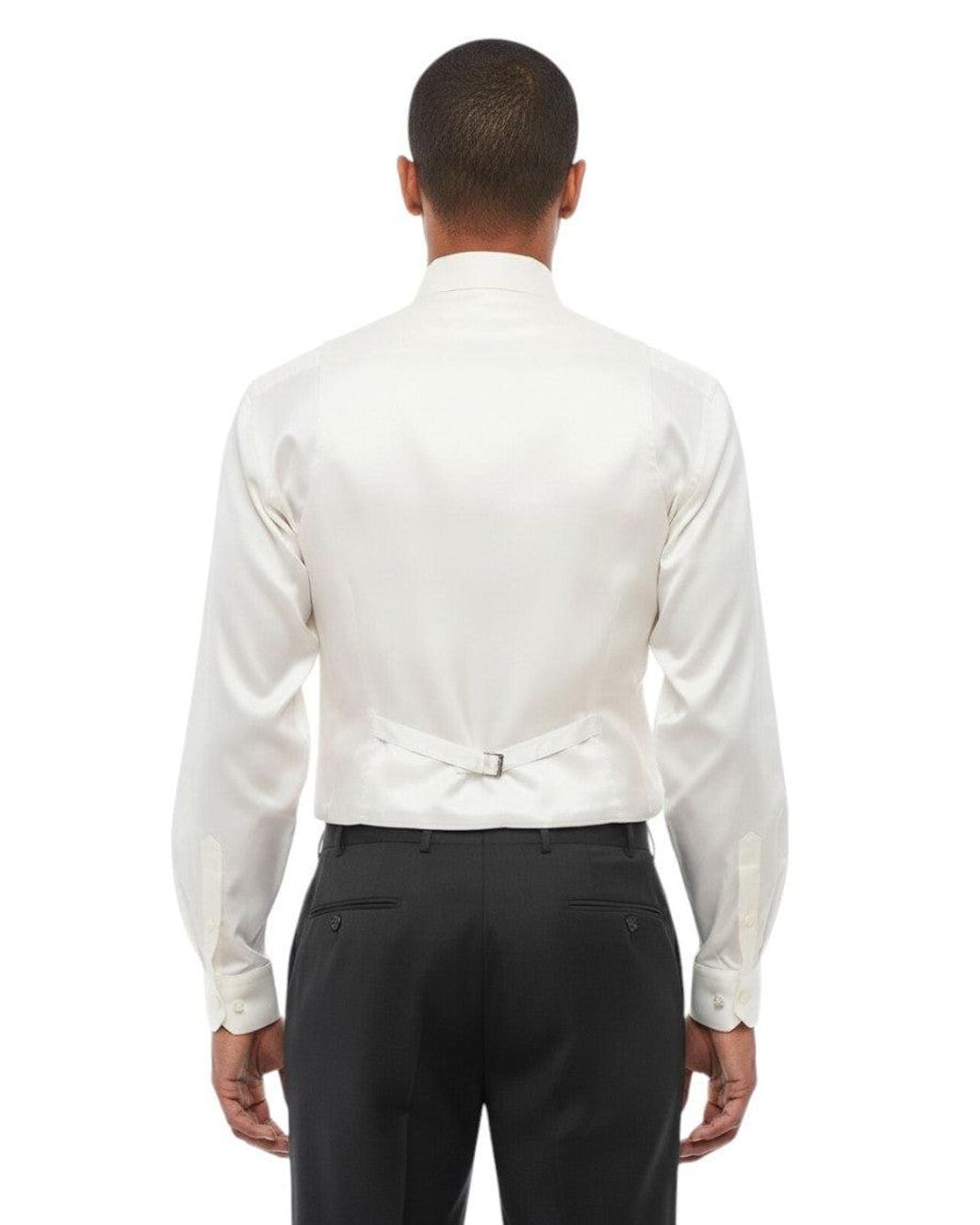 Corneliani White Polka Dot Waistcoat for men