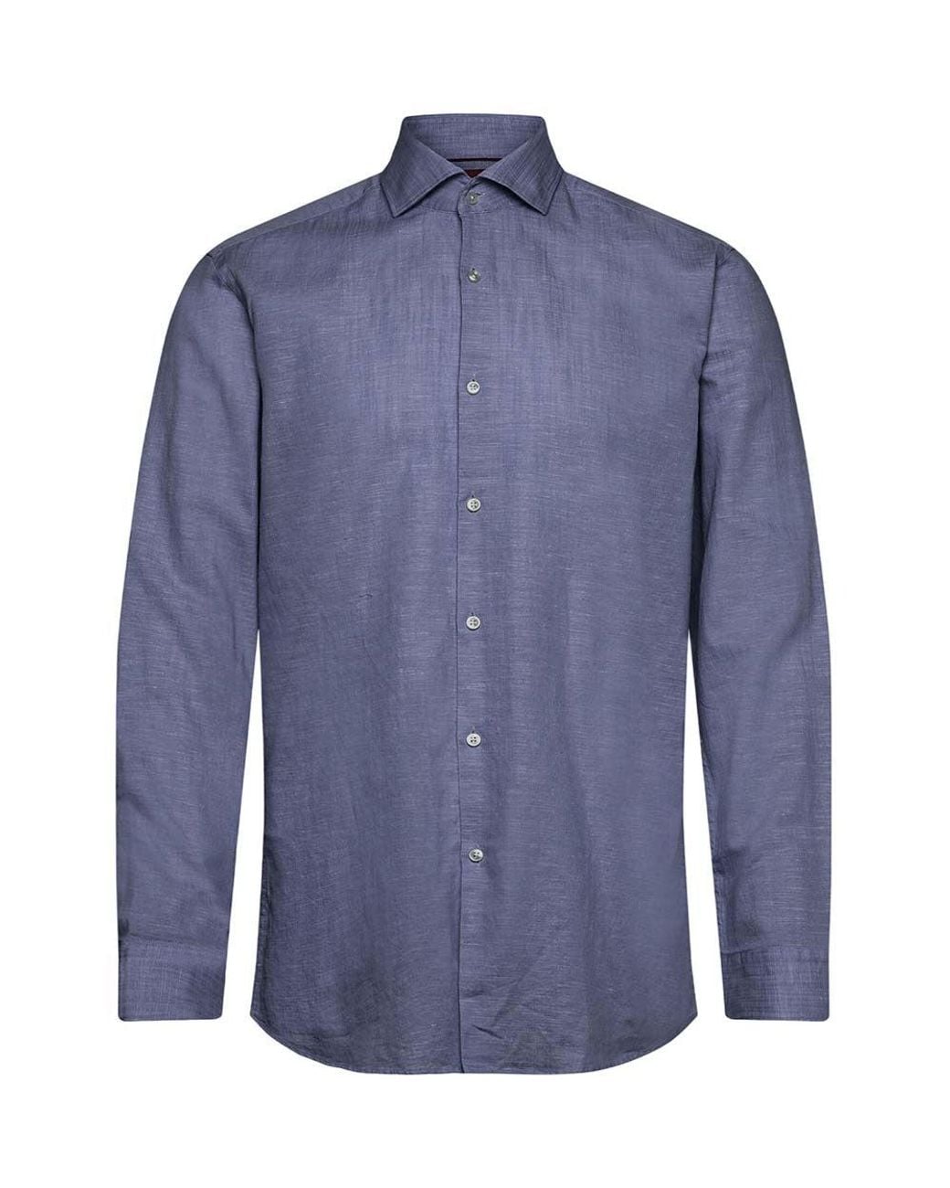 HUGO Blue Slim Textured Shirt for men