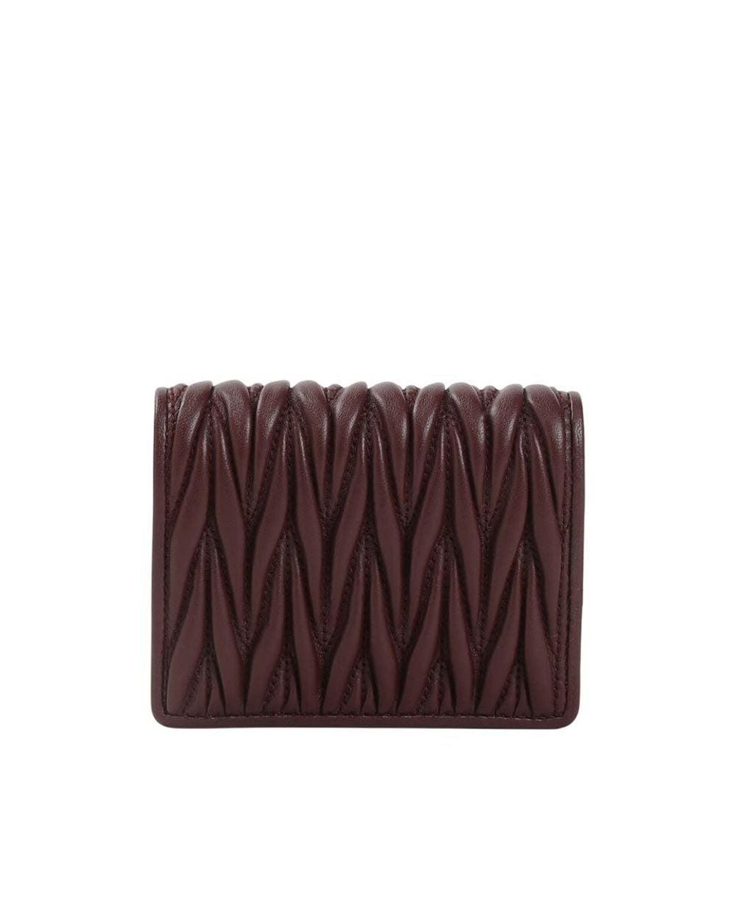 Miu Miu Purple Matelasse Wallet