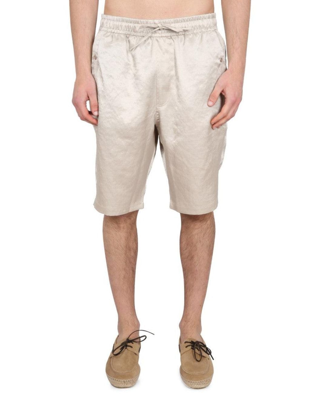 Needles Natural Solid Regular Shorts for men