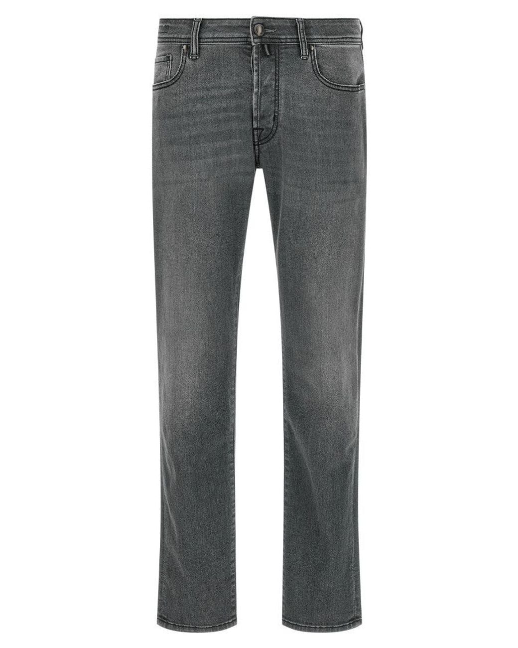 Jacob Cohen Gray Slim Mid Rise Jeans for men