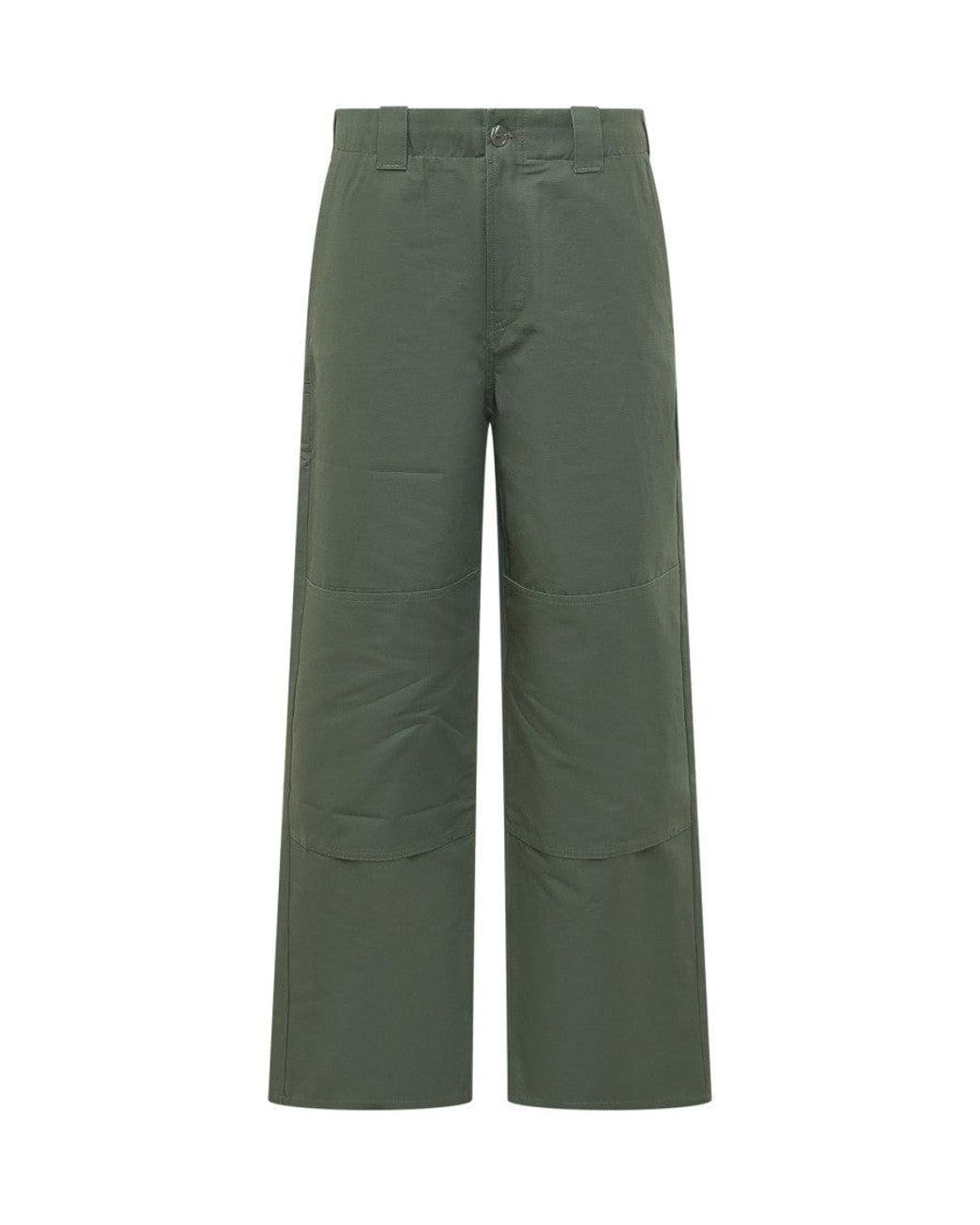 KENZO Green Regular Chinos Pants for men