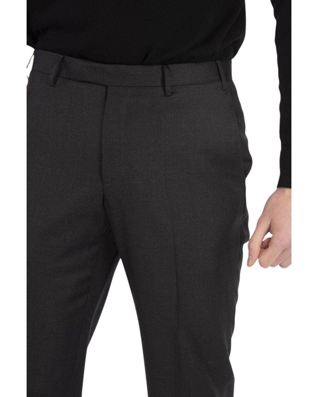 Corneliani Black Tailored Trousers for men