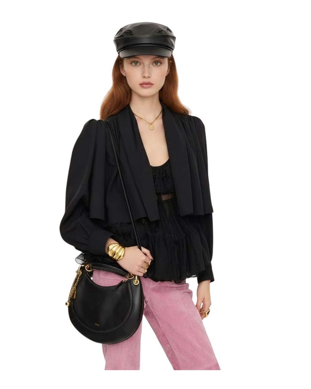 Chloé Black Banana Small Hobo