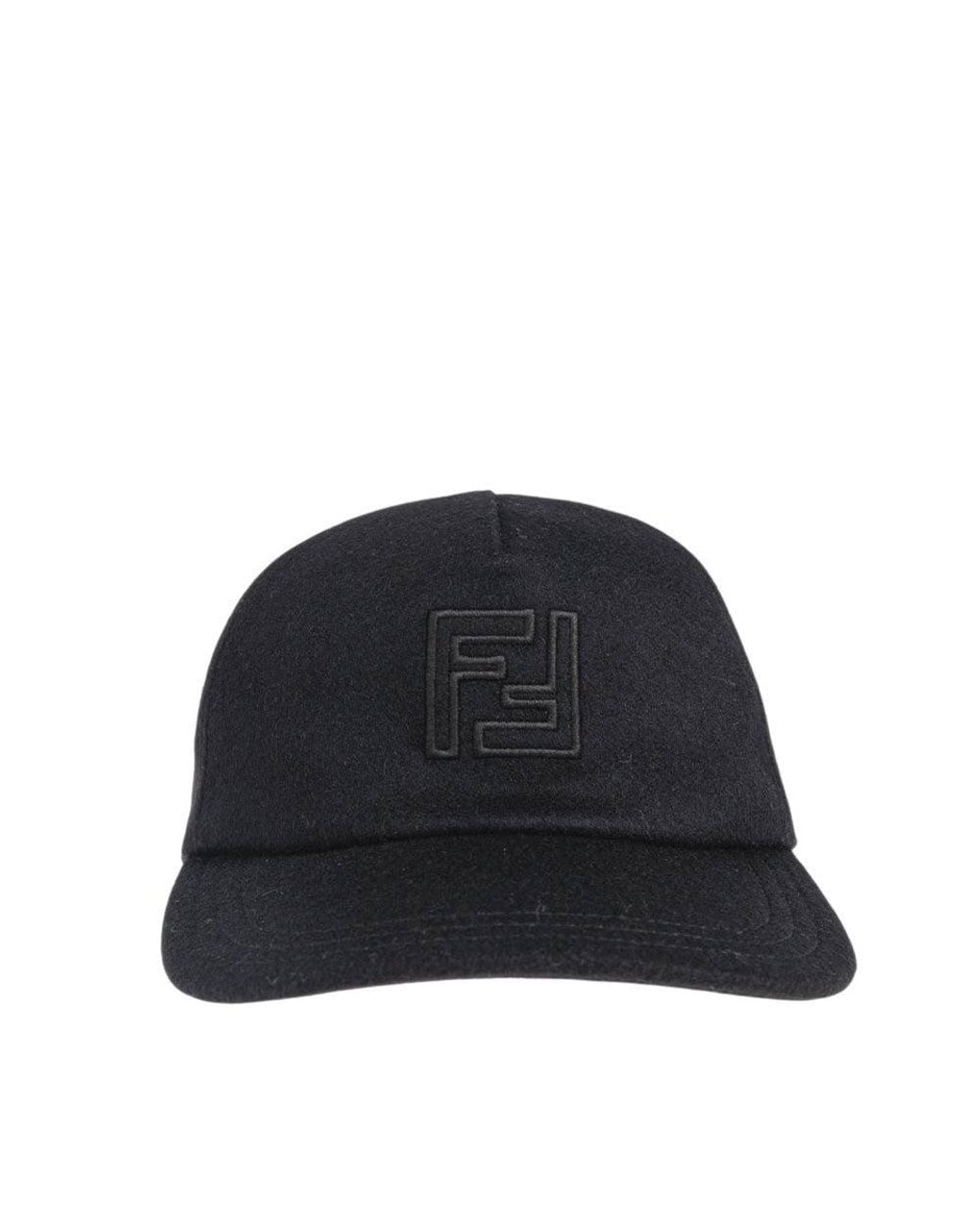 Fendi Blue Ff Logo Baseball Cap for men