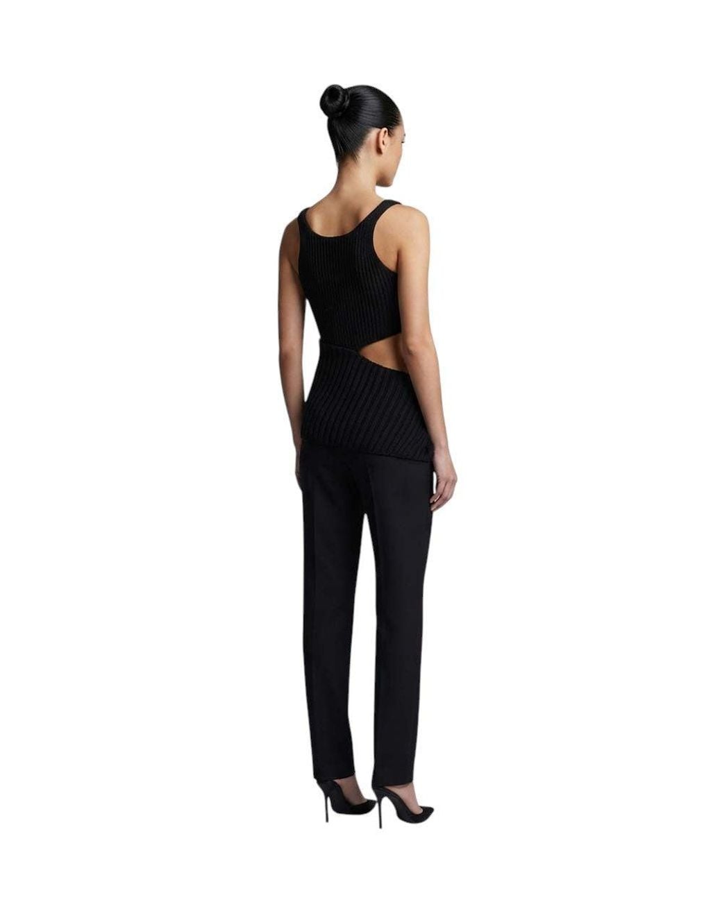 Ann Demeulemeester Black Knitted Scoop Neck Top