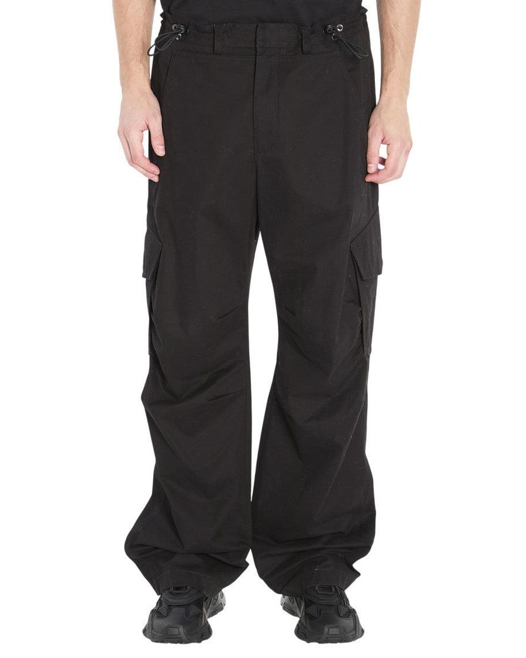 Dolce & Gabbana Black Relaxed Cargo Pants for men