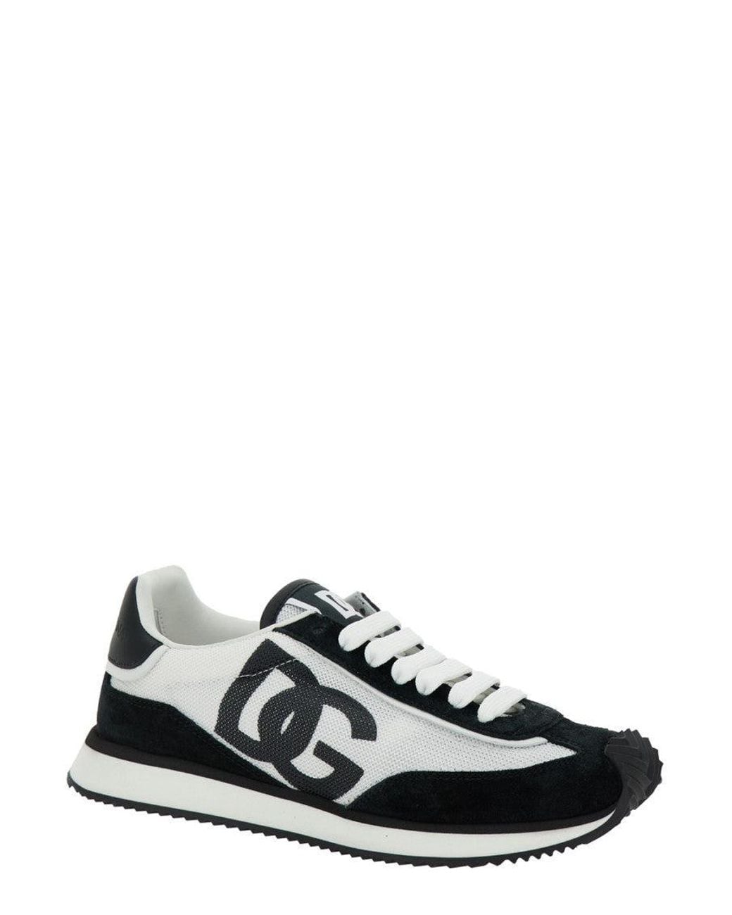 Dolce & Gabbana Blackwhite Dg Cushion Sneakers