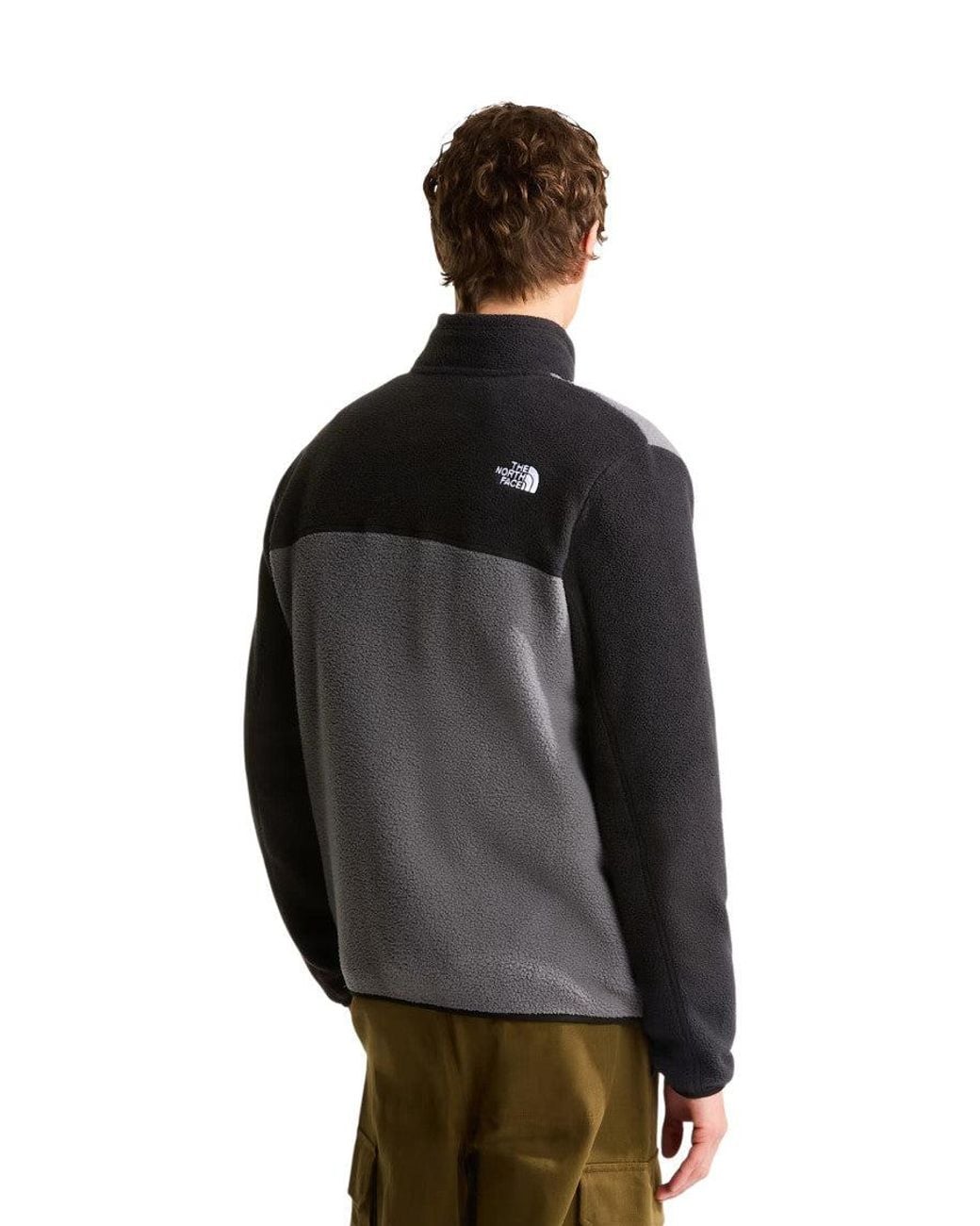 The North Face Black Mock Collar Logo Jacket for men