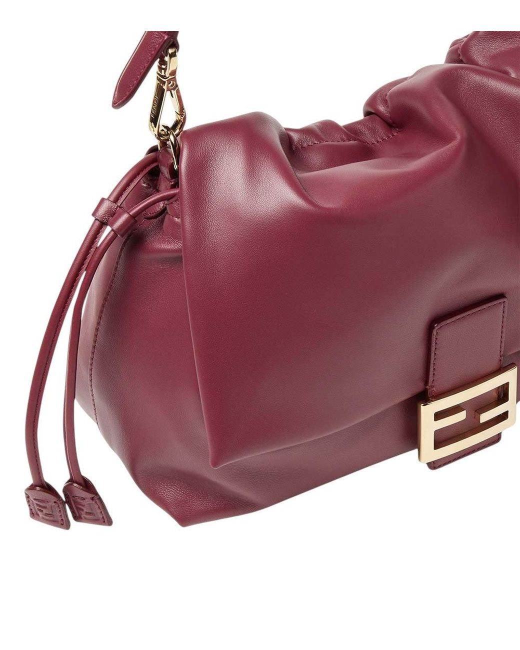 Fendi Purple Baguette Soft Large Shoulder Bag