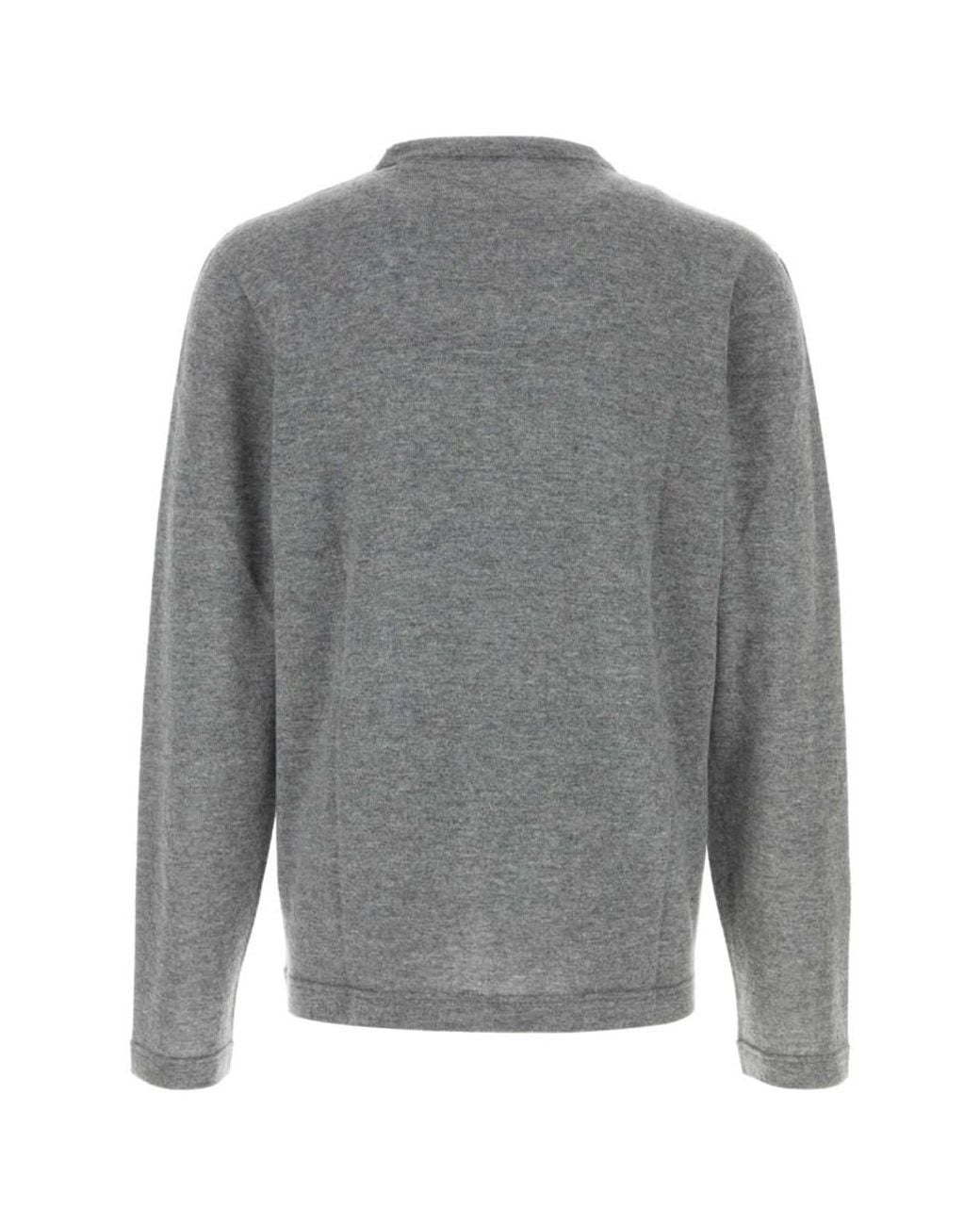 The Row Gray Crew Neck Sweater for men