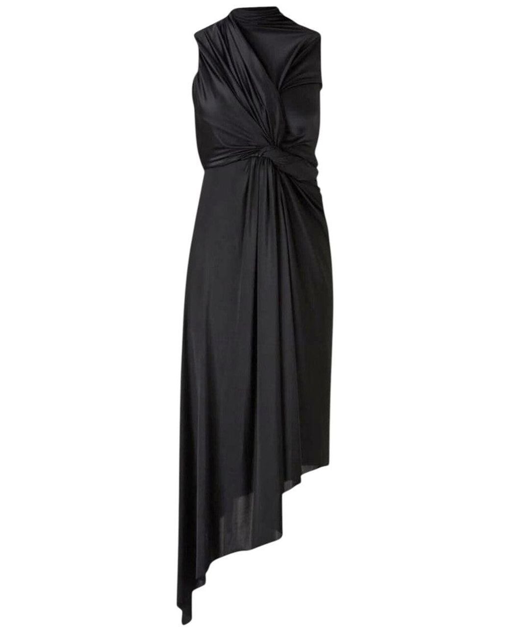 Balenciaga Black Solid Knee Length Dress