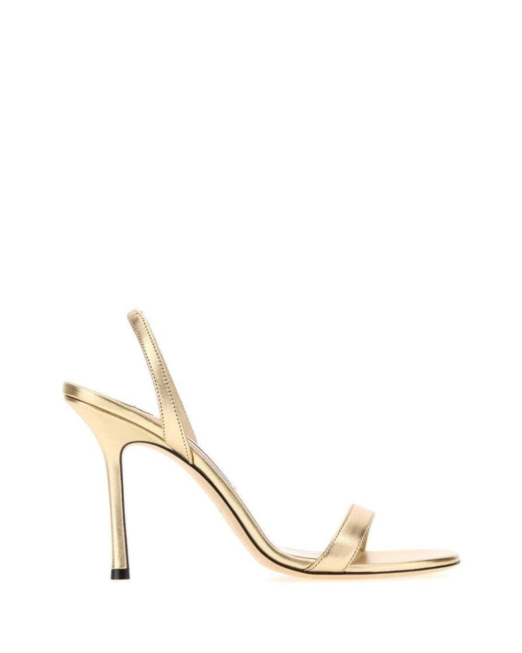 Jimmy Choo White Solid Jenn Heels