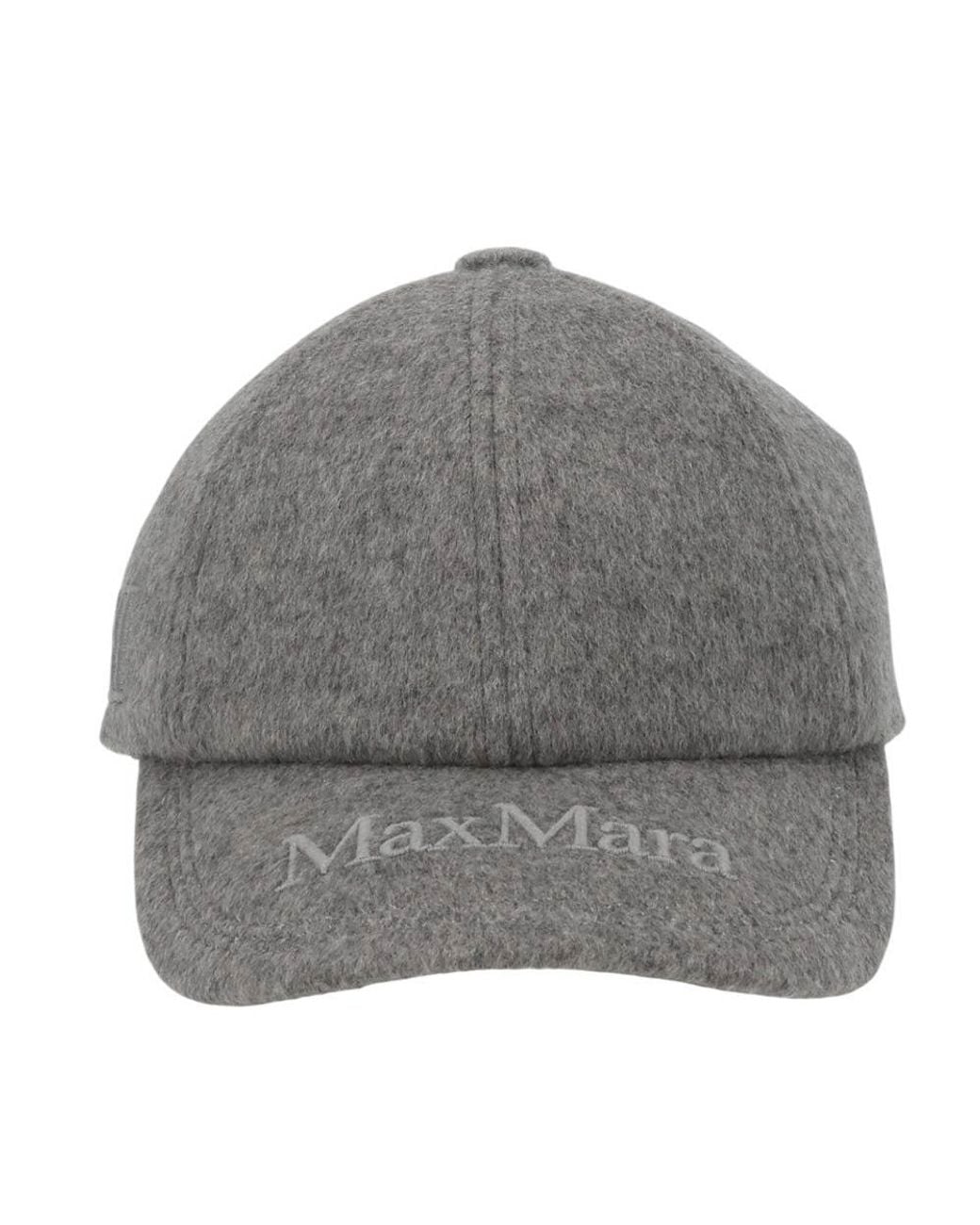 Max Mara Gray Logo Baseball Cap