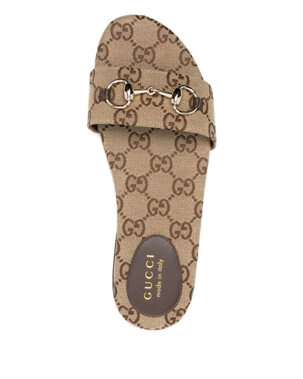 Gucci Natural Logo Flats