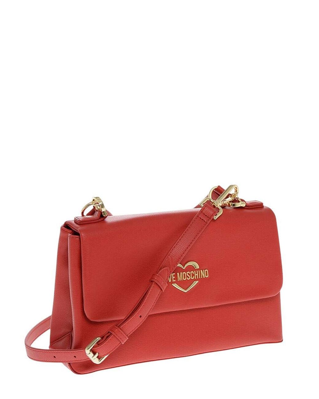Love Moschino Red Logo Small Satchel