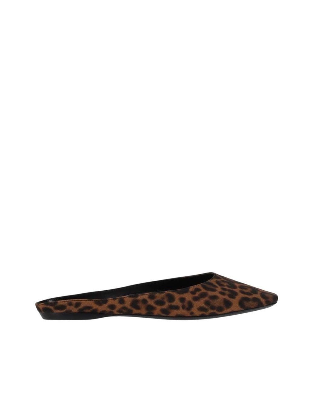 Saint Laurent Brown Slip-On Ballet Flats