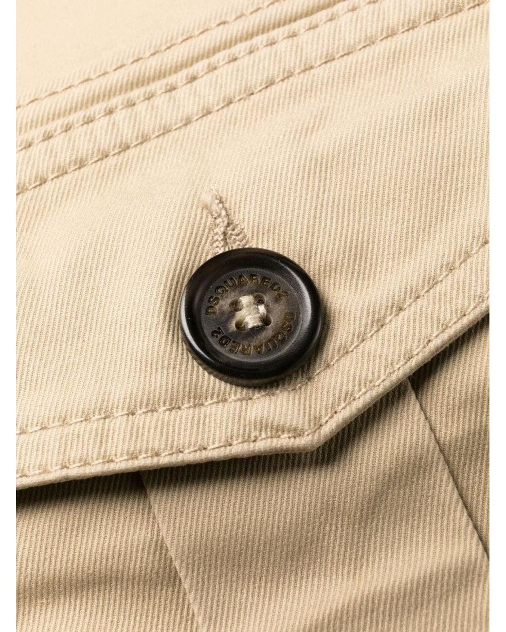 DSquared² Natural Stretch-Cotton Trousers for men