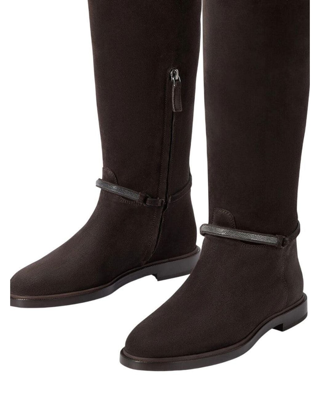 Brunello Cucinelli Black High Classic Boots