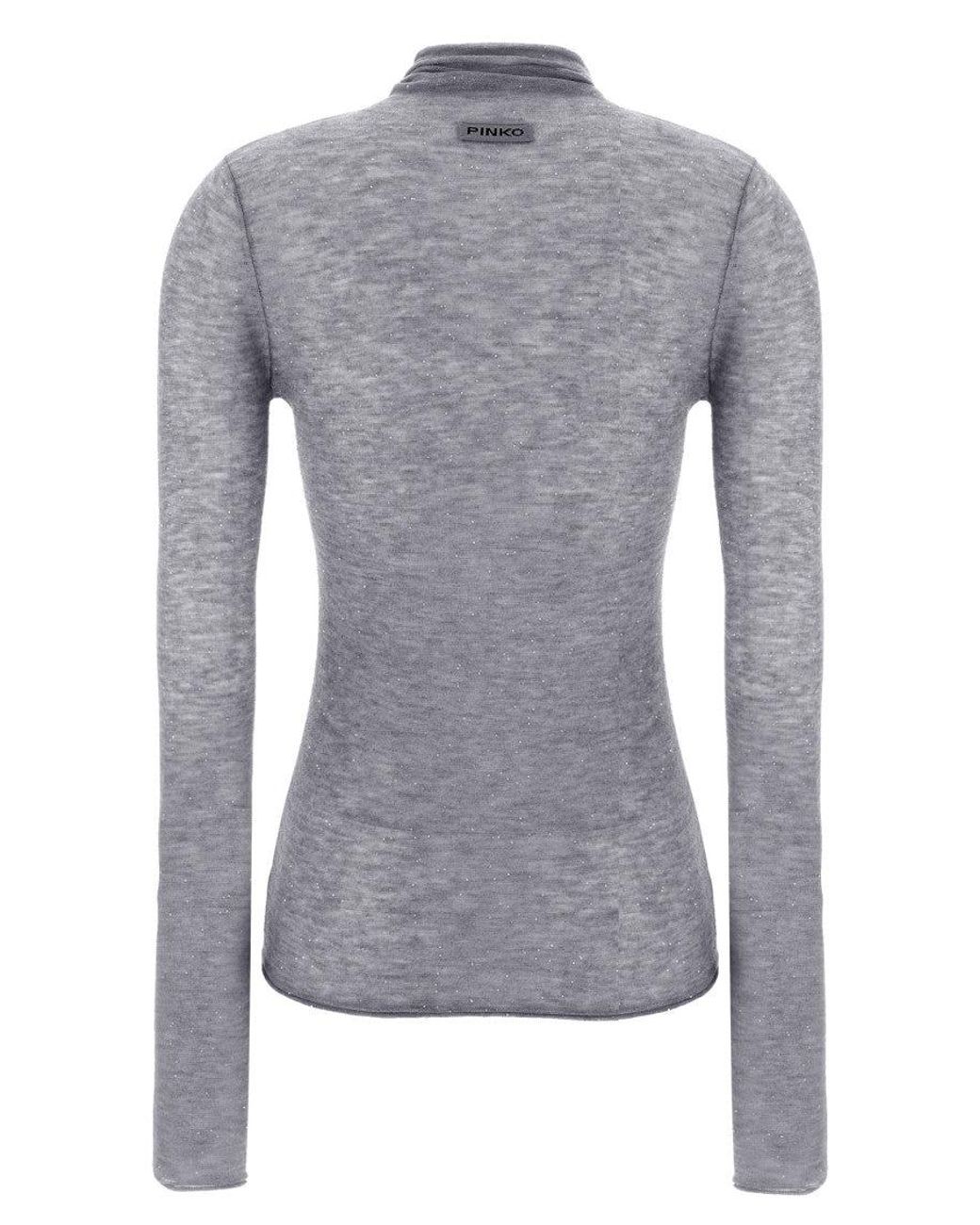 Pinko Gray 'Moss' Sweater