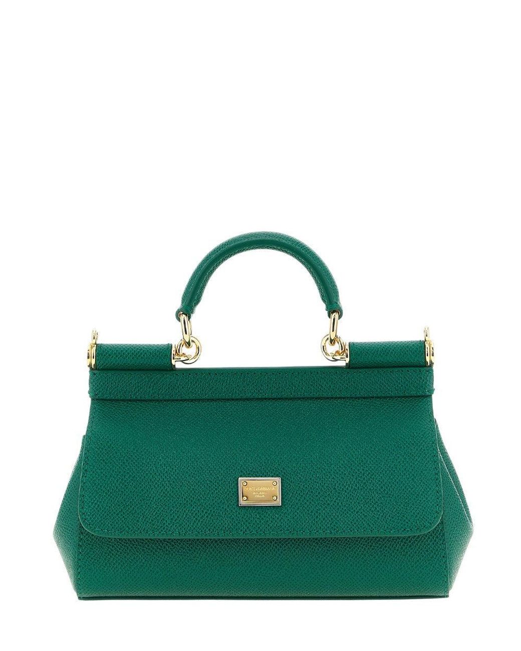 Dolce & Gabbana Green Sicily Mini Satchel