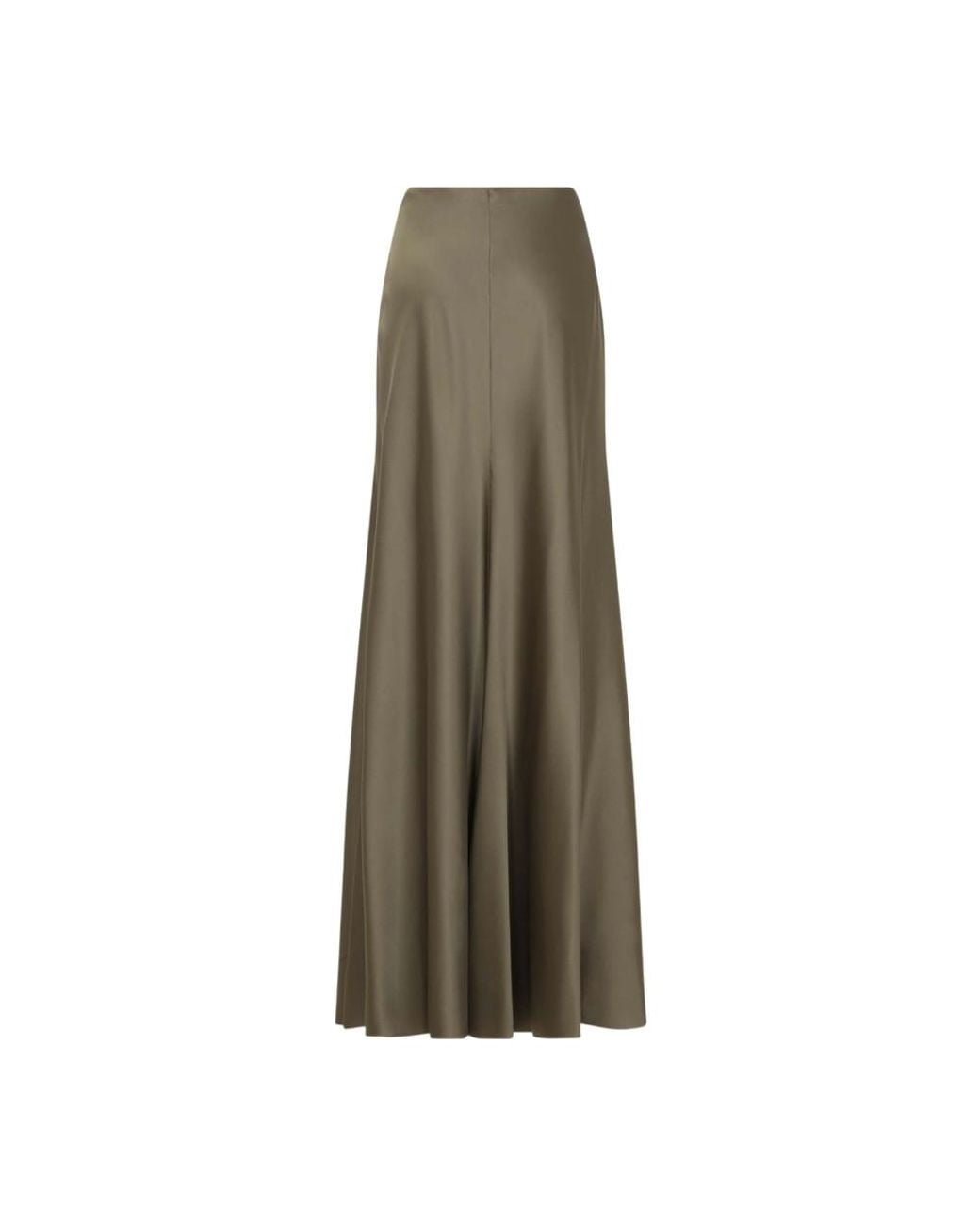 Ralph Lauren Green Solid Ankle Length Skirt