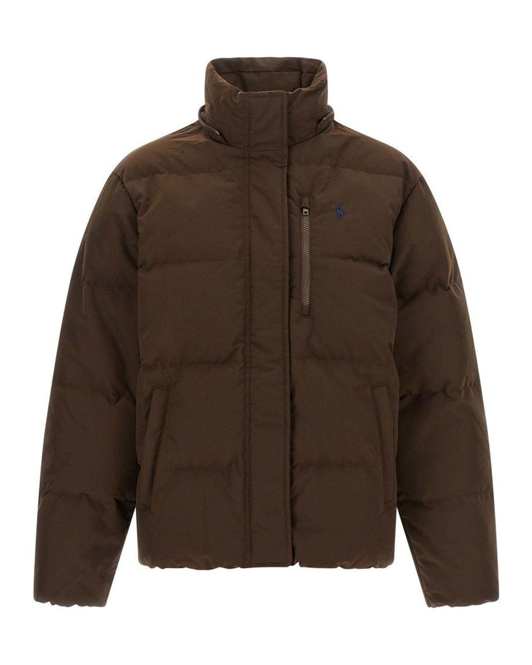 Polo Ralph Lauren Brown Quilted Hood Jacket