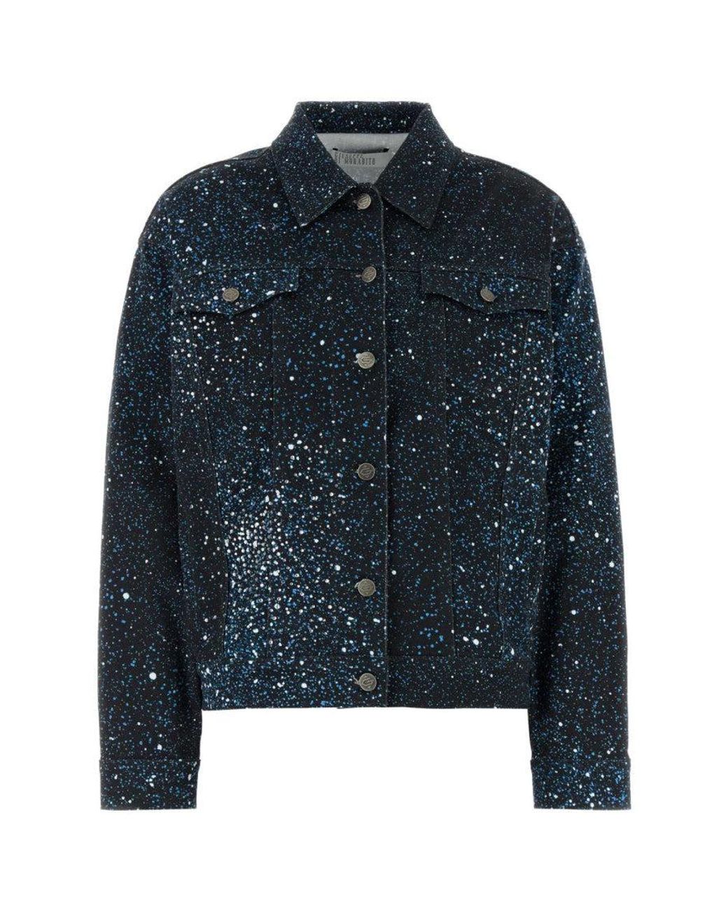 GIUSEPPE DI MORABITO Blue Stretch Denim Jacket