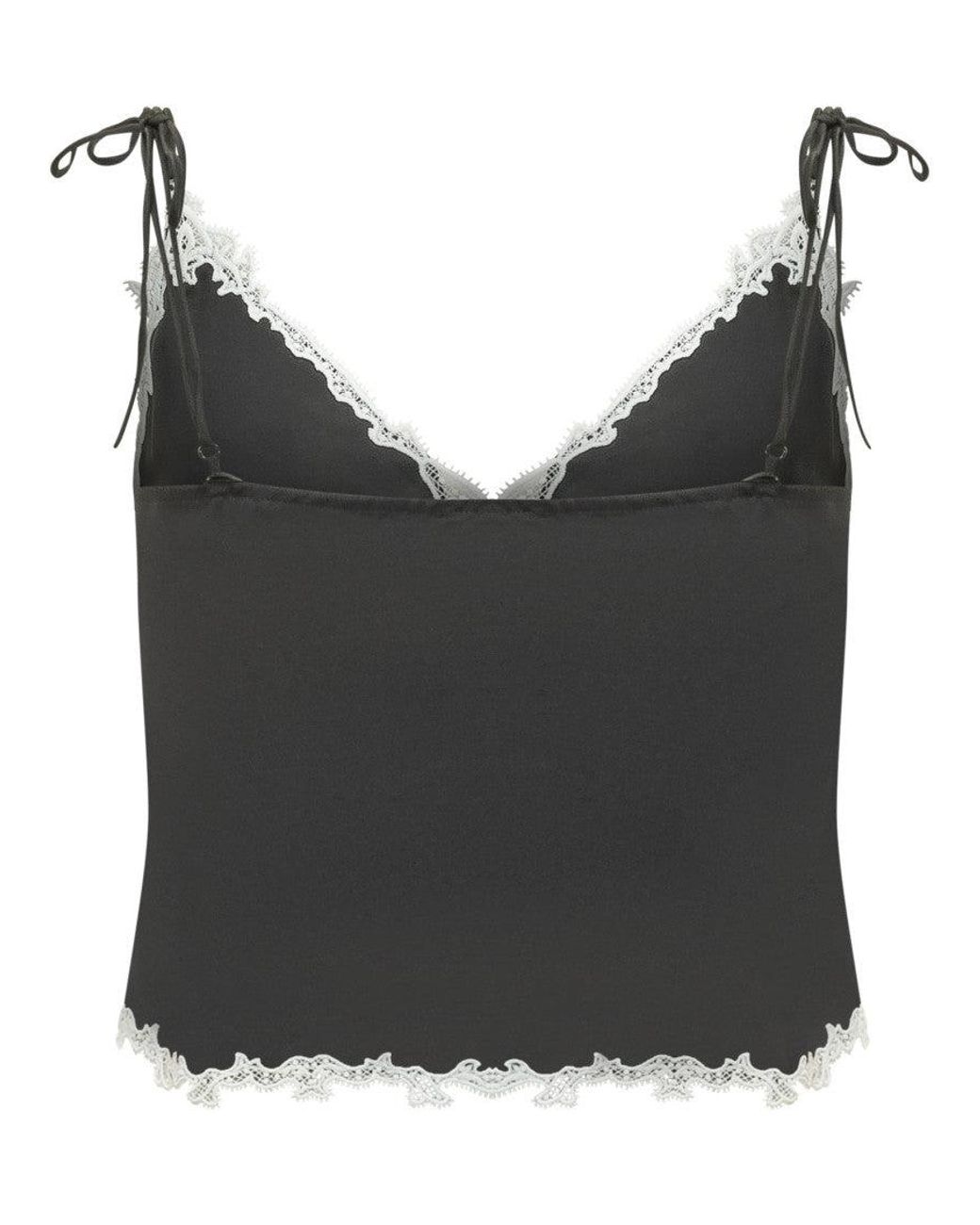 Pinko Black Lace-Insert Strappy Top