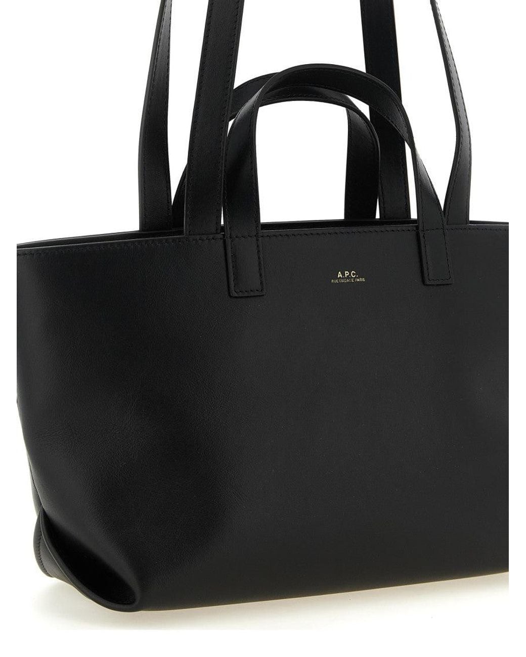 A.P.C. Black Le Drummer Top Zip Large Tote